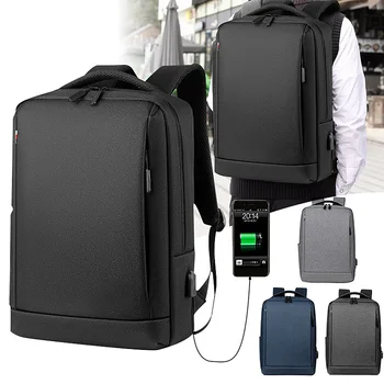 

31x11x45CM Laptop Backpack Mens Male Backpacks Business Notebook Waterproof Back Pack USB Charging Bags Travel Bagpack