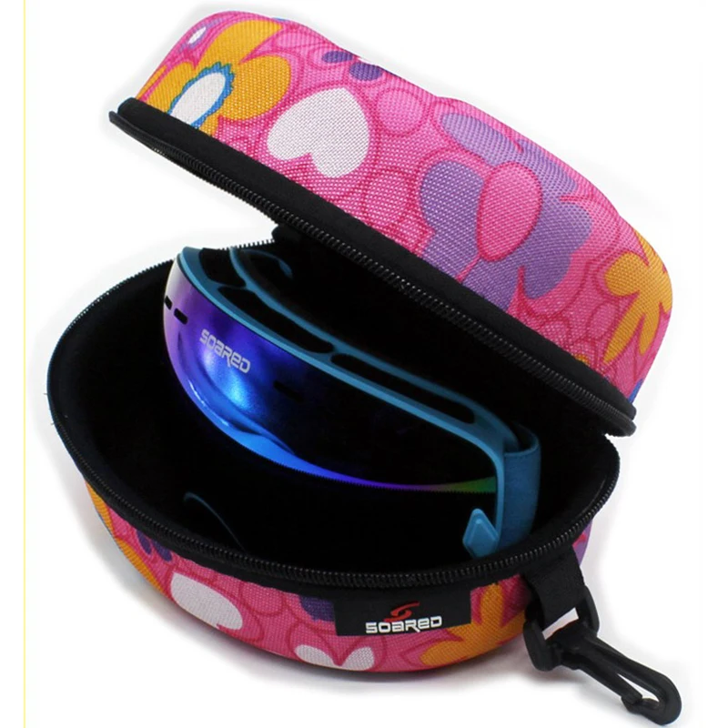 

Swimming Zipper Eyewear Case Water Resistant Box Spectacle Cases Bag Container Accessories With Hook For Skiing Goggles Unisex
