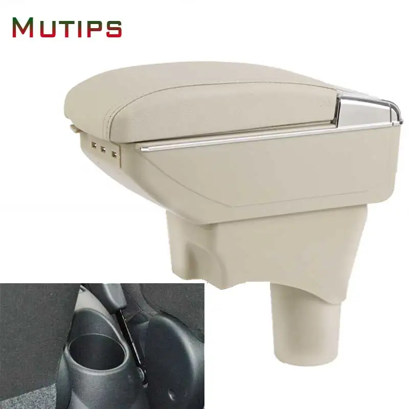 Mutips For Nissan Versa Sunny Armrest Box Car Arm Rest Leather Center