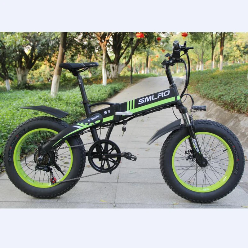 Folding Electric Fat Tire Bike 7 Speed E-Bike 48V 350W 20Inch Lithium Battery Motor Electric Bicycle E bike