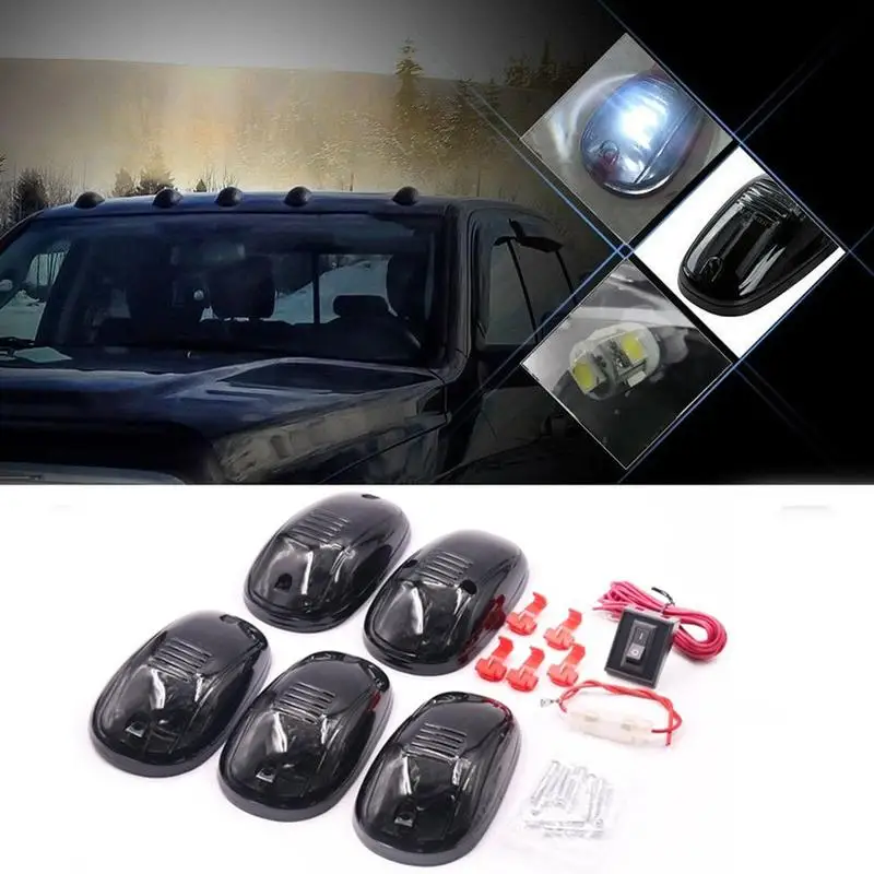 5 шт. 9LED лампа для крыши автомобиля водонепроницаемый знак крыши предупреждающие огни боковые лампы Forford F150 Raptor Dodge Toyota Tanto Chevrolet GMC