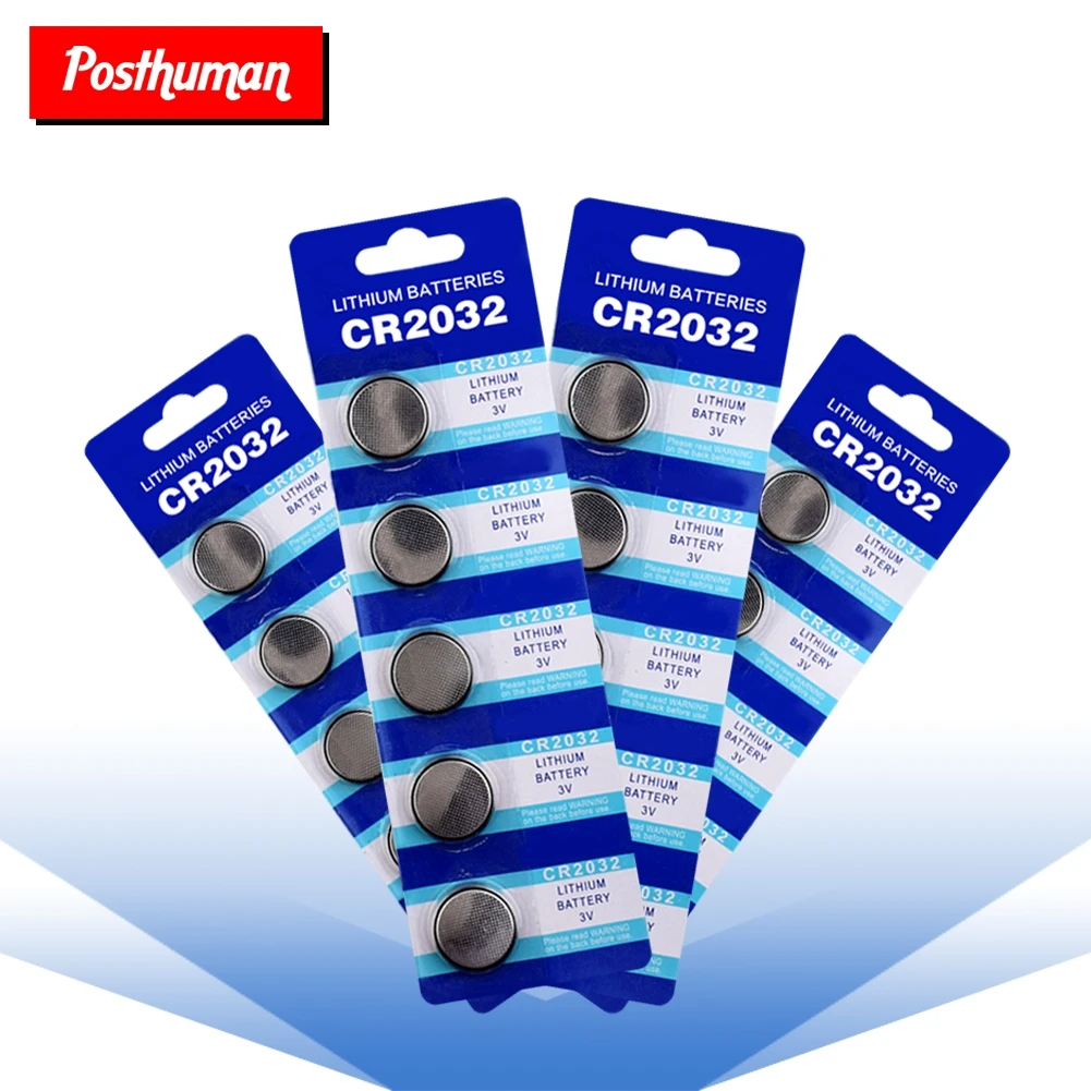 Postuman 25 шт. CR2032 2032 литиевая Кнопочная батарея 5004LC ECR2032 CR2032 DL2032 кнопочные батарейки для основной платы