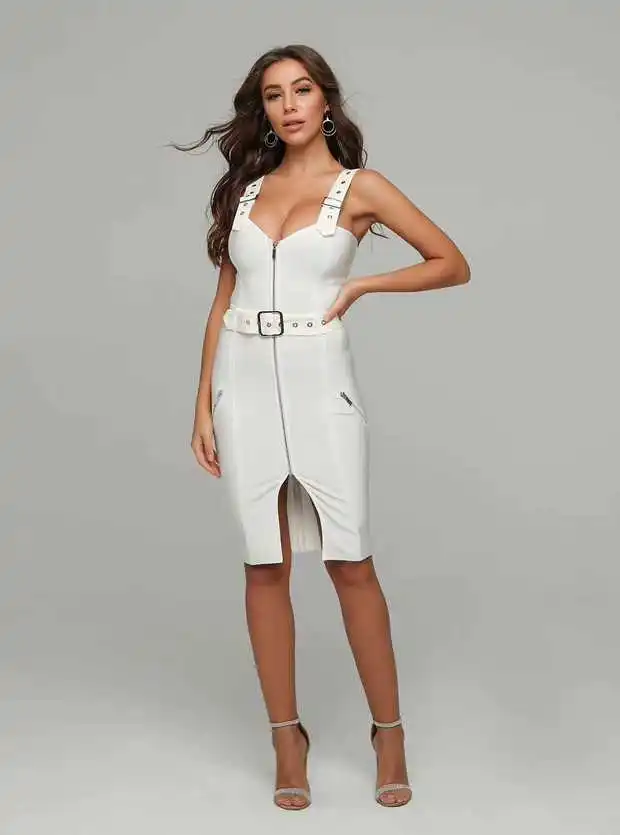 hot white club dresses