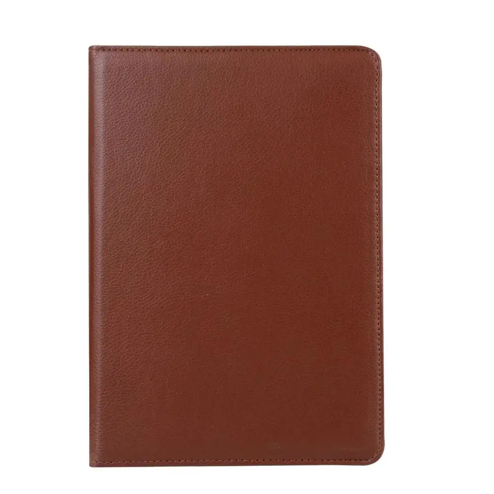 Умный чехол из искусственной кожи для Apple IPad 7 10,2 дюймов, чехол для планшета с поворотом на 360, чехол для нового Ipad 10,2 дюймов, чехол для планшета+ ручка - Цвет: Коричневый