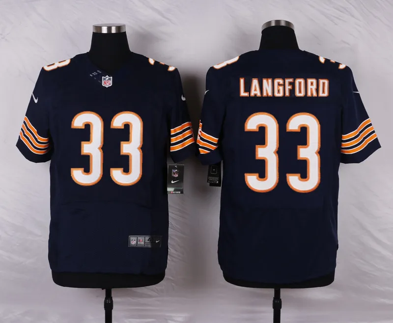 Армейский зеленый Stitiched, Chicago проект Leonard Floyd Джерси - Цвет: Армейский зеленый