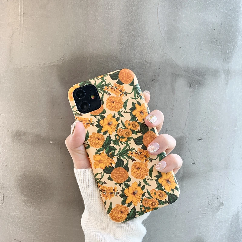 artist Floral phone case For iPhone 12 11 X XR XS Max 6S 7 8 7Plus Fashion Flower Case Soft TPU Back Cases Cover | Мобильные