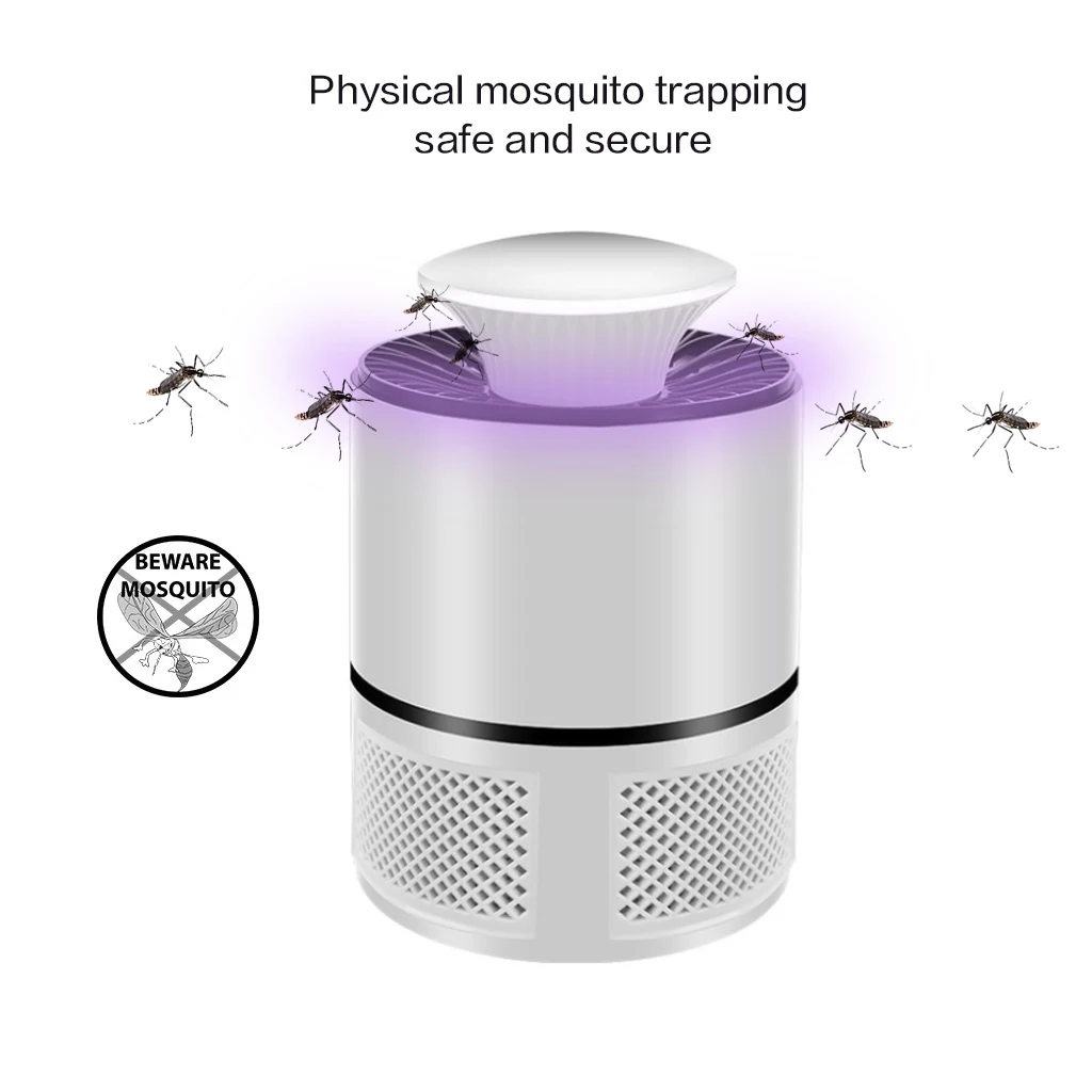Противомоскитная убийца USB электрическая лампа-убийца комаров фотокатализатор бесшумный домашний светодиодный ловушка для насекомых Zapper ловушка без излучения