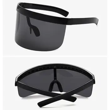 

Sunscreen Anti-peeping Sunglasses Oversized Shield Style Men Women Windproof One Large Lens Sun Glasses