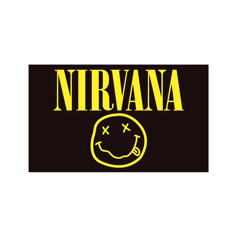 "NIRVANA" рок-группа логотип флаг 3*5 футов 90*150 см 100 d полиэстер летающий