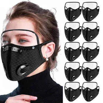 

10 Pcs Cotton Maeksek With Detachable Eyeshield Washable And Reusable Maeksek For Germ Protection For Adults Flag Scarf Bandana