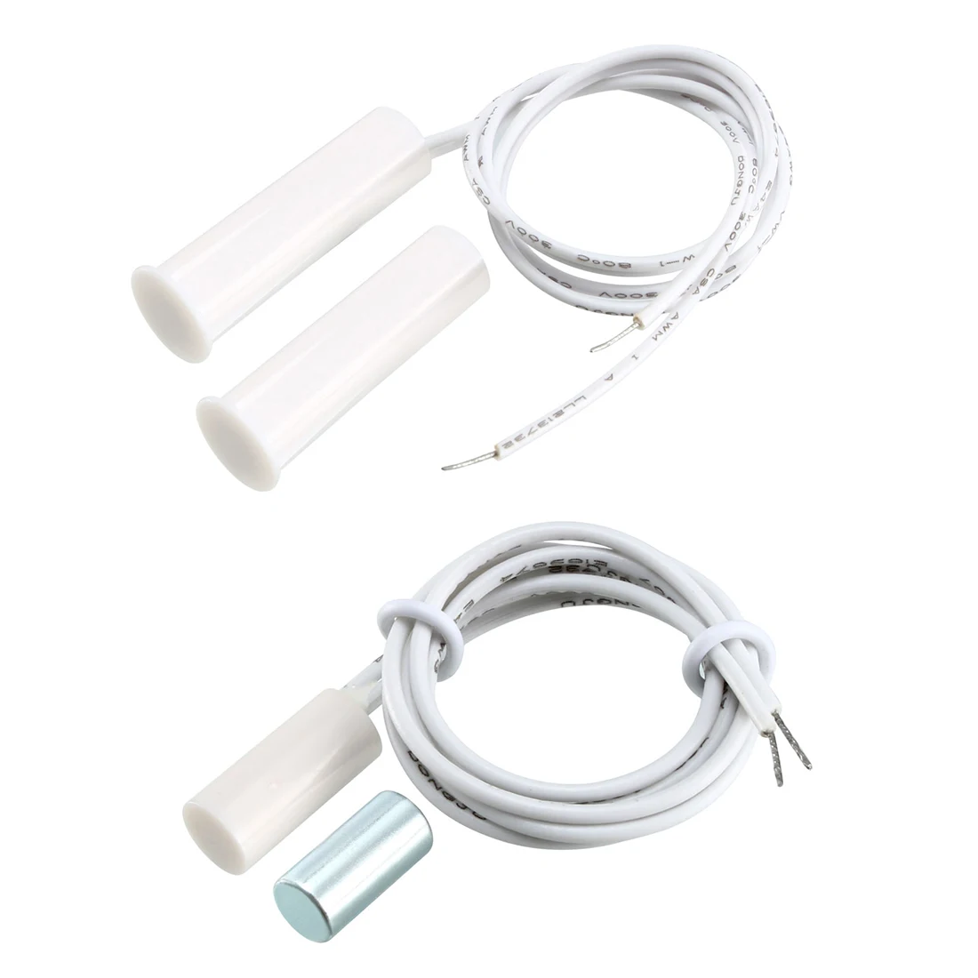 

uxcell New Hot 1-5pcs NC NO Recessed Wired Window Door Sensor Alarm Magnetic Reed Switch Equipment White HC-34A RC-35