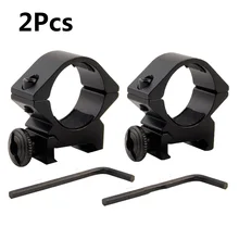 2 шт. Тактический 25,4/30 мм кольцо для прицела быстросъемный фонарик прицел Пикатинни адаптер низкий QD Крепление для прицела 20 мм рис рейка