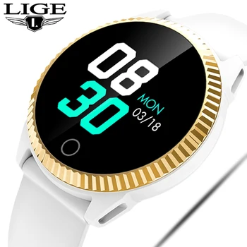 

LIGE Smart Watch Women Sleeping Heart Rate Monitor Information Push Call Reminder Vibrating Smartwatch Men reloj inteligente+Box