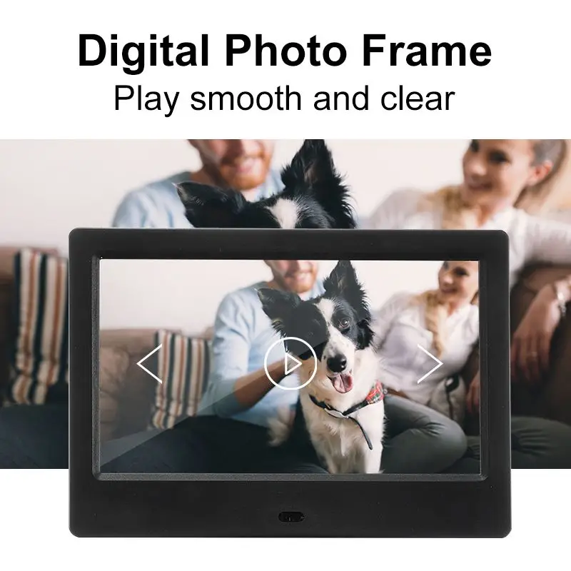 7 inch Screen Digital Photo Frames HD LED Backlight 1024*600 Full Function Picture Music Video Movie Electronic Album Gift