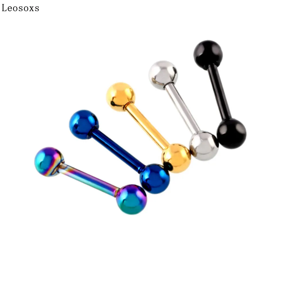 

Leosoxs New style piercing earrings barbell small earrings ear bone nails European and American human body piercing jewelry