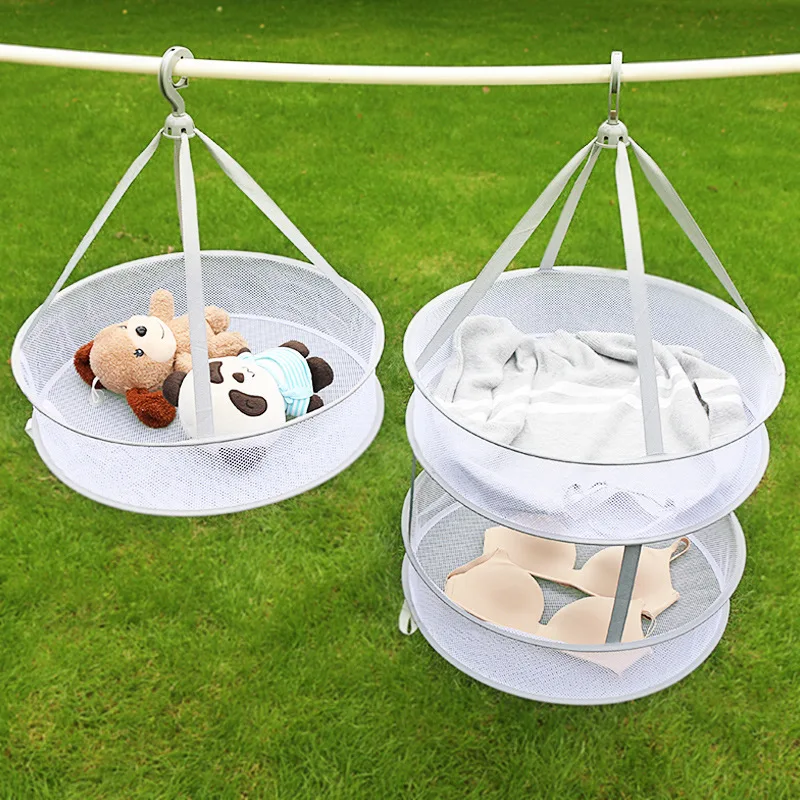 Laundry Basket Clothes Drying Net Hanging Network Clothes Tile of String Bag Household Hanging Socks Useful Product Sweater Only