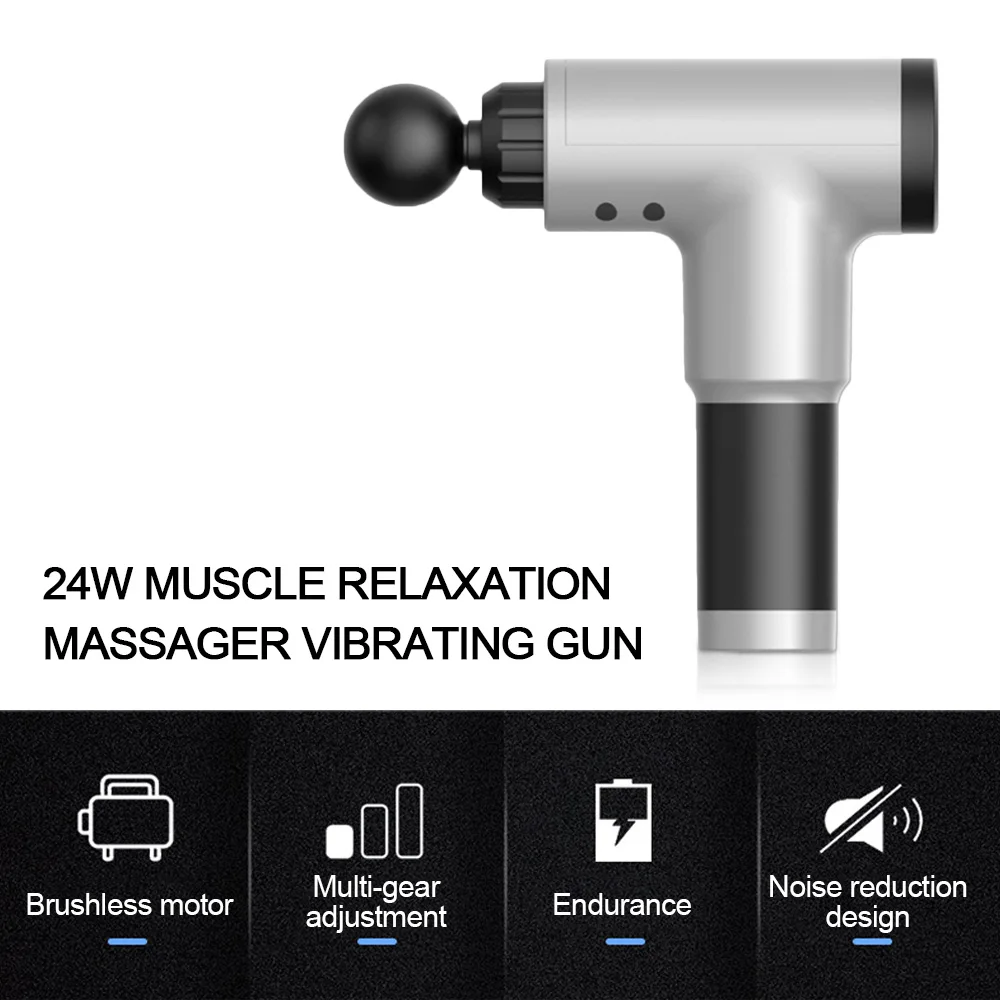 Массажер для мышц, беспроводной, умный, фасции, пистолет для тела, расслабляющий, облегчающий боль, массажер для похудения, тканевый массажный пистолет для тренажерного зала, домашнего формирования