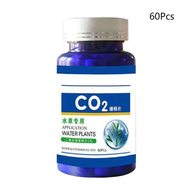 

60/100Pcs Aquarium CO2 Tablet Carbon Dioxide Diffuser for Water Plant Grass Tank