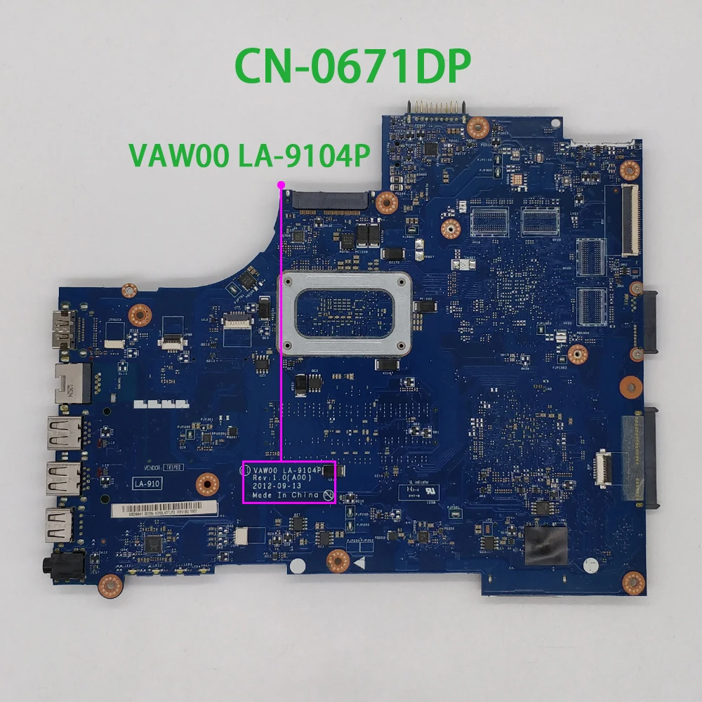 for Dell Inspiron 15R-3521 5521 CN-0671DP 0671DP