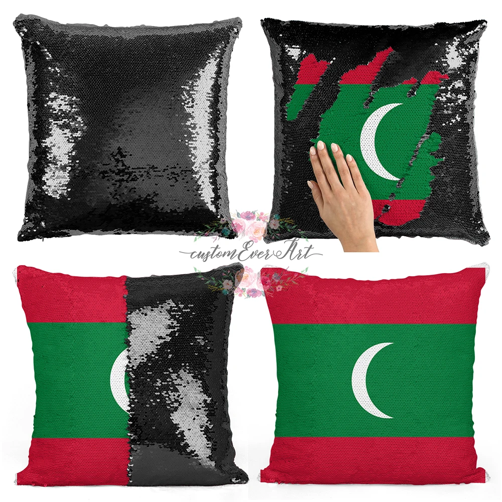 

Maldives Personalized custom picture pillow coverï¼Œhome pillow reversible mermaid sequin pillow case cover