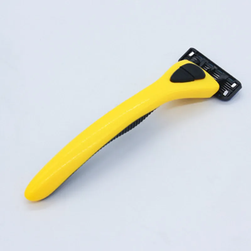 

1 Yellow Handle +1Blade Men Manual 6-layer Stainless Steel Shaving Razor Blade Set For Face Care