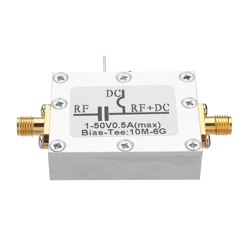 

OPQ-RF Biaser Bias Tee 10MHz-6GHz DC Blocker Coaxial Feed for HAM Radio RTL SDR LNA Low Noise Amplifier Bias Tee Drive