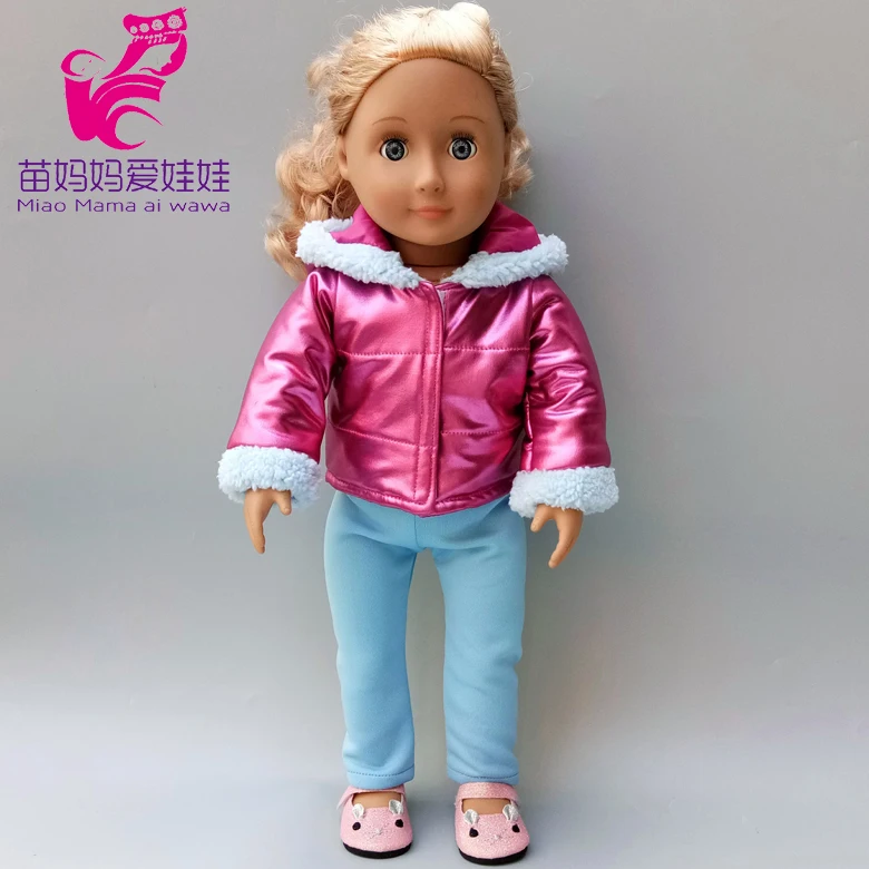 43 cm Baby Doll Clothes Winter Ski Jacket Pants Set 18 Inch Girl Doll Coat Dolls Clothes