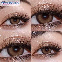 EYEWISH-2pcs/para soczewki 10 tonowe kolorowe soczewki do oczu Comestic naturalne źrenice kolorowe soczewki kontaktowe z darmowymi małymi skrzynkami