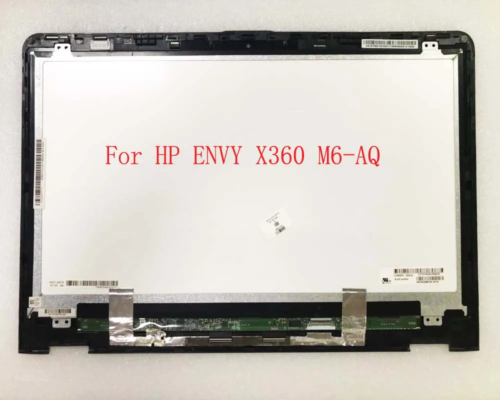 Для hp ENVY x360 15-AQ 15," FHD lcd светодиодный сенсорный экран в сборе+ рамка 30 pin 1920*1080 LP156WF6-SPM1 дигитайзер панель с рамкой