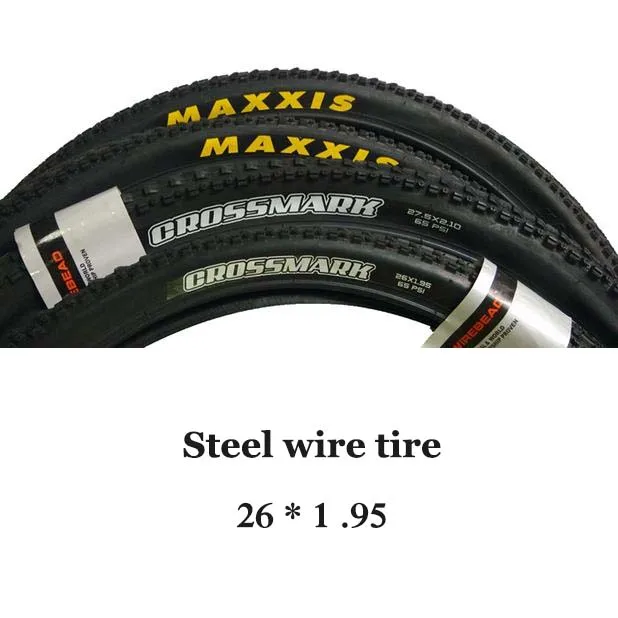 Cross mark велосипедные шины 26 2,1 27,5*1,95 велосипедные шины Нескользящие сверхлегкие складные шины maxxi MTB pneu bicicleta аксессуары - Цвет: 26 x 1 95