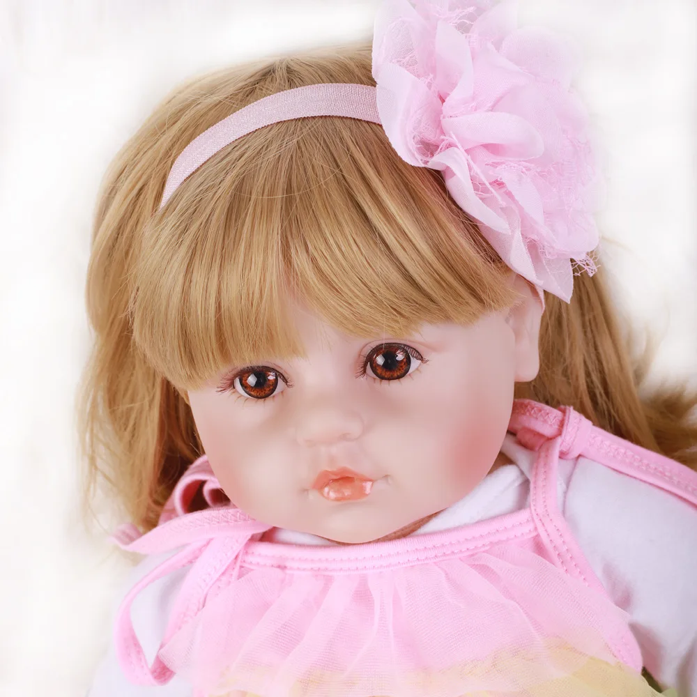 Pickwoo 55 см 48 см bebes кукла-реборн для маленькой девочки кукла из мягкого силикона и хлопка Boneca reborn Brinquedo подарок на день детей игрушки plamate