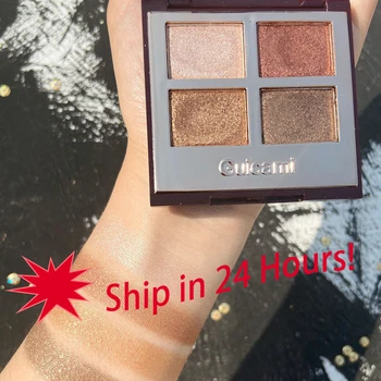 

4 Color Eye Shadow Palette Pearly Matte Glitter Earthy Eye Shadow