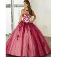 Новинка, бальное платье для выпускного вечера с кружевной аппликацией, милое 16 платьев