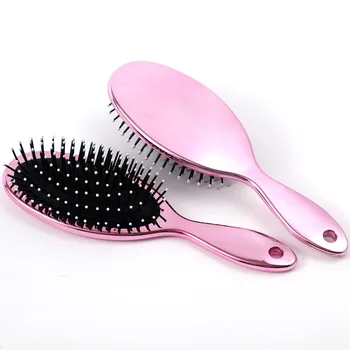 

Hairdressing Comb Household Electroplating Massage Comb Portable Straight Hair Styling Comb Salon Hairdressing Styling G0605