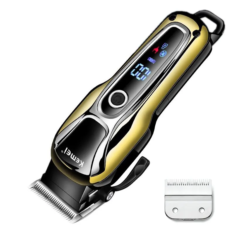 Турбо профессиональная машинка для стрижки волос перезаряжаемый триммер для волос для мужчин электрическая машинка для стрижки Машинка для стрижки волос стрижка ЖК беспроводной шнур - Цвет: turbo model1