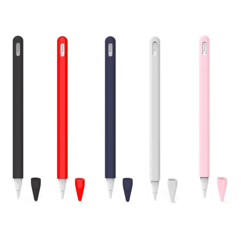 Мягкий защитный силиконовый рукав сцепление кожи чехол для Apple Pencil 2nd поколения