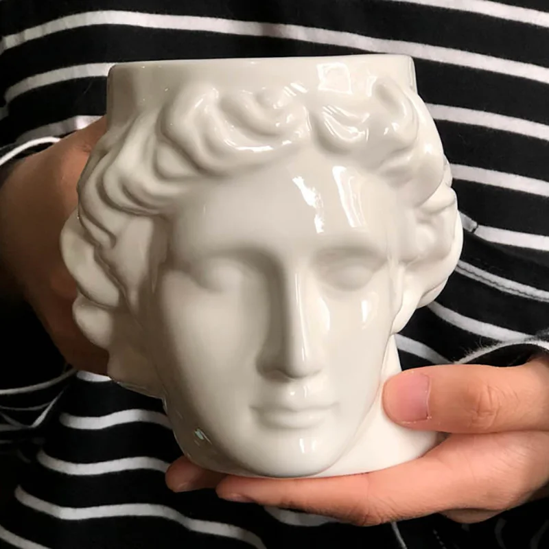 Европейская кофейная кружка Macho cup креативная водная чашка греческий Apollo head молочная чашка 3D Давид скульптура чашка офисная новинка подарок CL190320