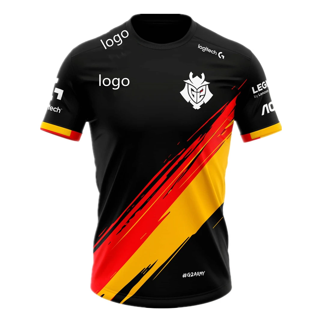 2021 G2 German E-Sports New Sports Uniform G2 National Team Jersey G2 Team T-Shirt League of Legends T-shirt Game 3D Jersey