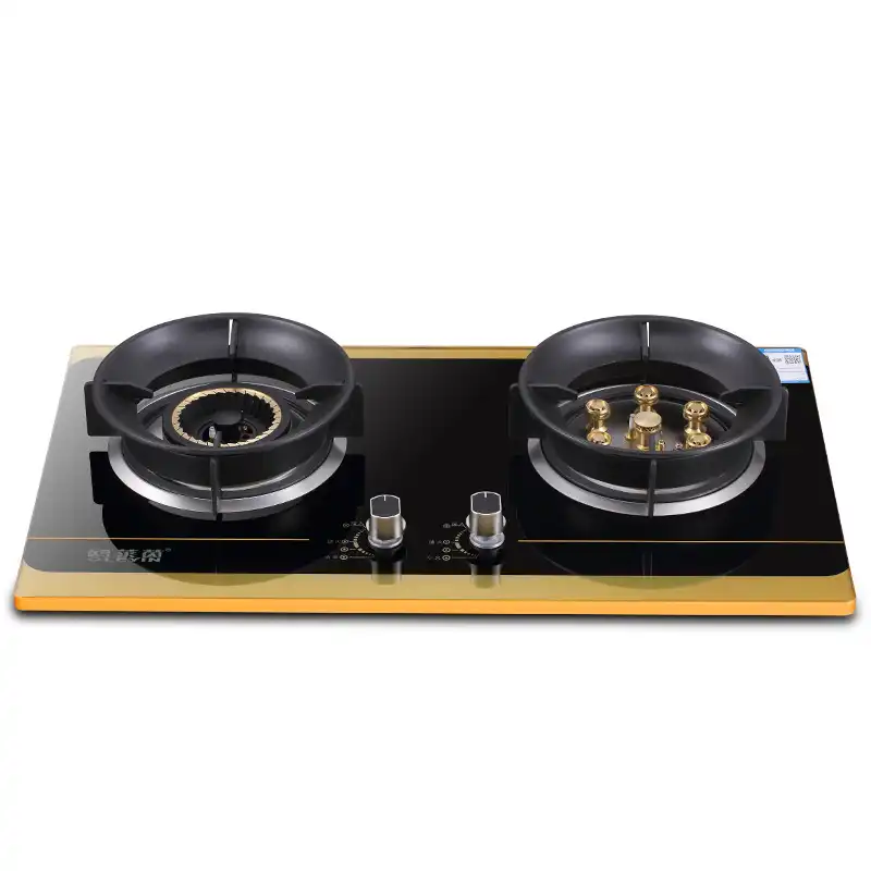 YUNLINLI Gas Stove Double Stove Tempered Glass Table Embedded Dual use