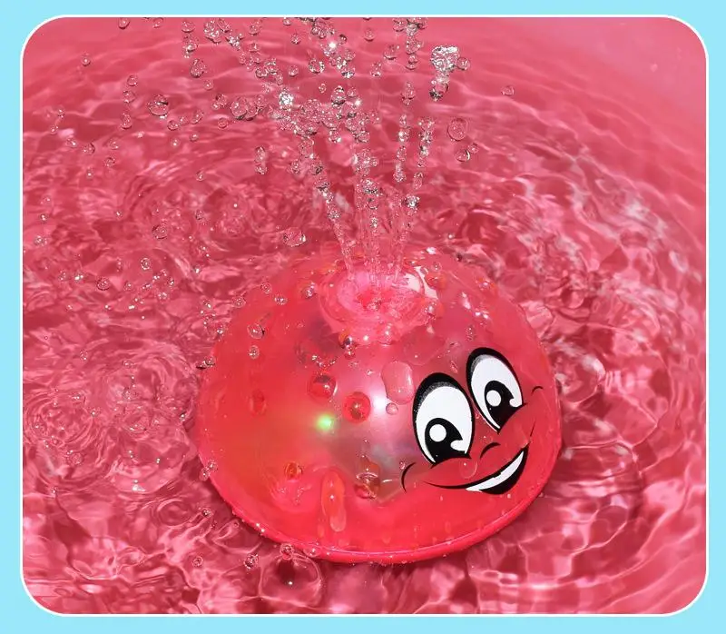 Kuulee игрушки для ванной спрей водный светильник вращающийся Душ бассейн детские игрушки для малышей для плавания вечерние ванная комната светодиодный светильник игрушки