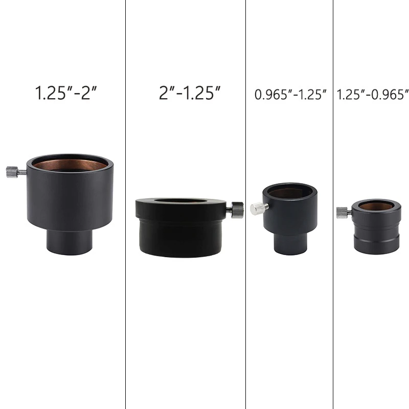 StarDikor Telescope Eyepiece Adapter 1.25" to 0.965" / 0.965" to 1.25" / 2" to 1.25" / 1.25" to 2" Mount Adapter 2