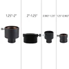 StarDikor Telescope Eyepiece Adapter 1.25" to 0.965" / 0.965" to 1.25" / 2" to 1.25" / 1.25" to 2" Mount Adapter 2