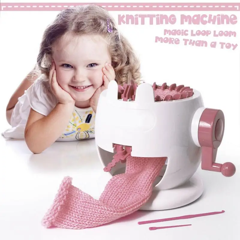 Educational Toy Knitting Tools Weaving Loom Wool Machine Children Toys Hand Knitting Woven Colorful