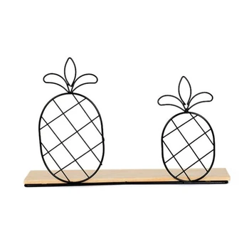 

Wrought Iron Rack Wall Hanging Nordic Pineapple Decoration Shelf Wall Mounted Storage Room DIY Organizer Bedroom