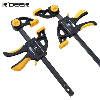 

6”/12” Woodworking Clamps Quick Release Wood Clamp Plastic F Clip Fixed Clamp Grip Work Bar Spreader Gadget DIY Hand Tools