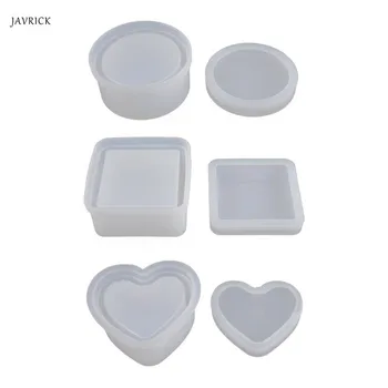 

DIY Crystal Epoxy Resin Mold Silicone Storage Box Mould Handmade Crafts Jewelry Making Tool