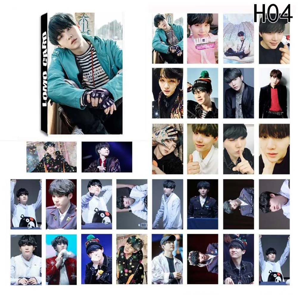 30 шт K-pop Bangtan Boys альбом Lomo Card S Новая мода бумажная фото карта Hd Фотокарта