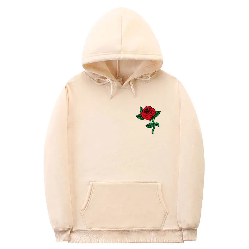 Khaki-YOU7 Новая мода Осень Зима Последние Harajuku ядовитая Роза толстовки с капюшоном высокого качества для мужчин и женщин уличная одежда в стиле хип-хоп - Цвет: Khaki-YOU7