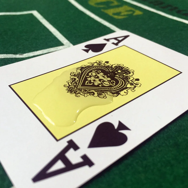 K8356 новые Baccarat Texas Hold'em пластиковые игральные карты водонепроницаемые атласные для покера карты; настольные игры 2,48*3,46 дюймов Большие буквы