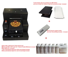 DTG machine à vêtement automatique pour T-SHIRT jean chandail coque de téléphone en plastique acrylique Multi couleur imprimante à plat(China)
